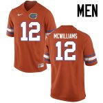 Men's Florida Gators #12 C.J. McWilliams NCAA Nike Orange Authentic Stitched College Football Jersey NJJ8462GP